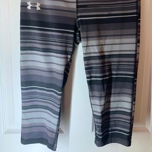 Black, Gray, and White Under Armor Leggings